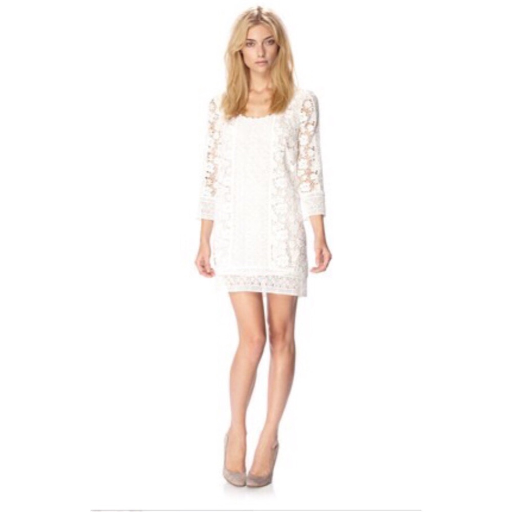 French Connection In Bloom Crochet Dress